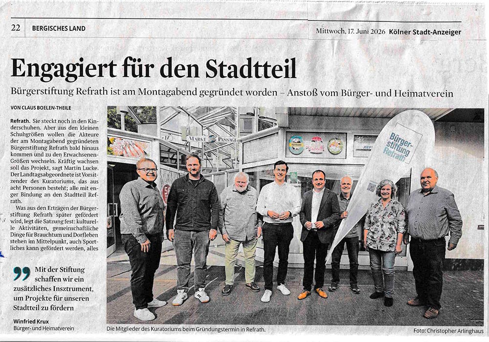 2026 06 15 KSTA Buergerstiftung