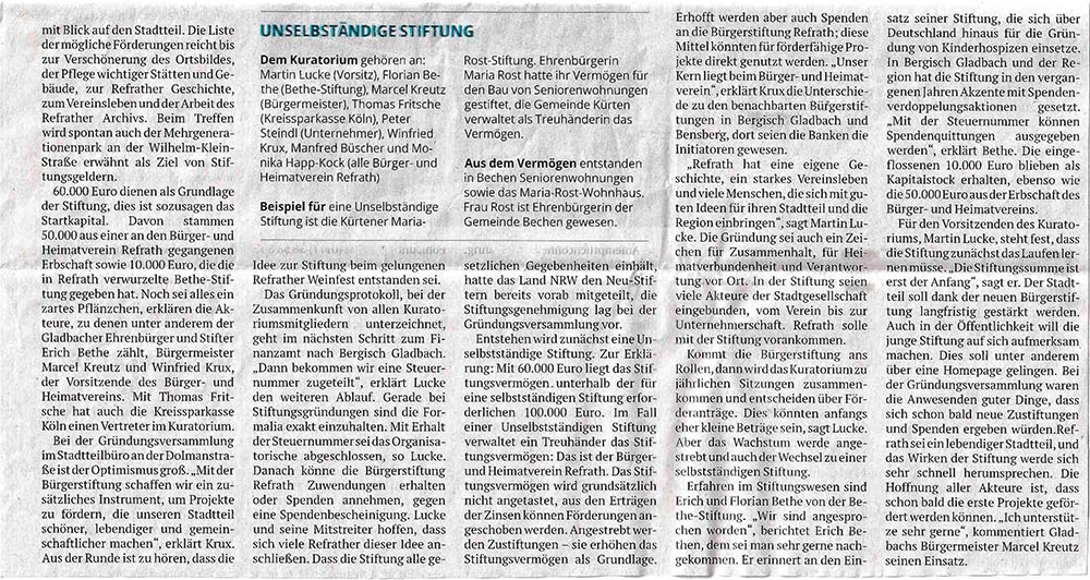2026 06 15 KSTA Buergerstiftung